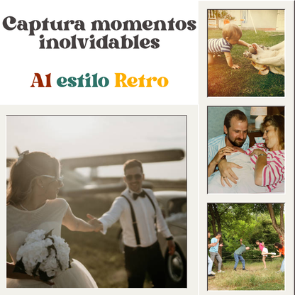 Mini Cámara Retro Portátil HD + 16GB de Memoria