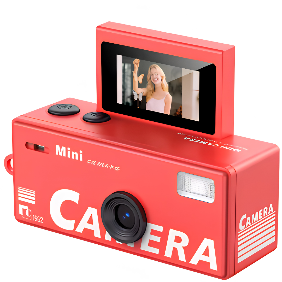 Mini Cámara Retro Portátil HD + 16GB de Memoria