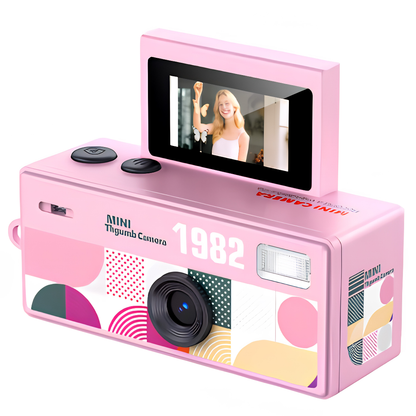 Mini Cámara Retro Portátil HD + 16GB de Memoria
