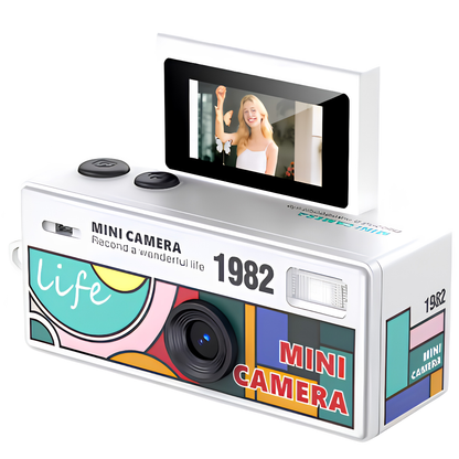 Mini Cámara Retro Portátil HD + 16GB de Memoria