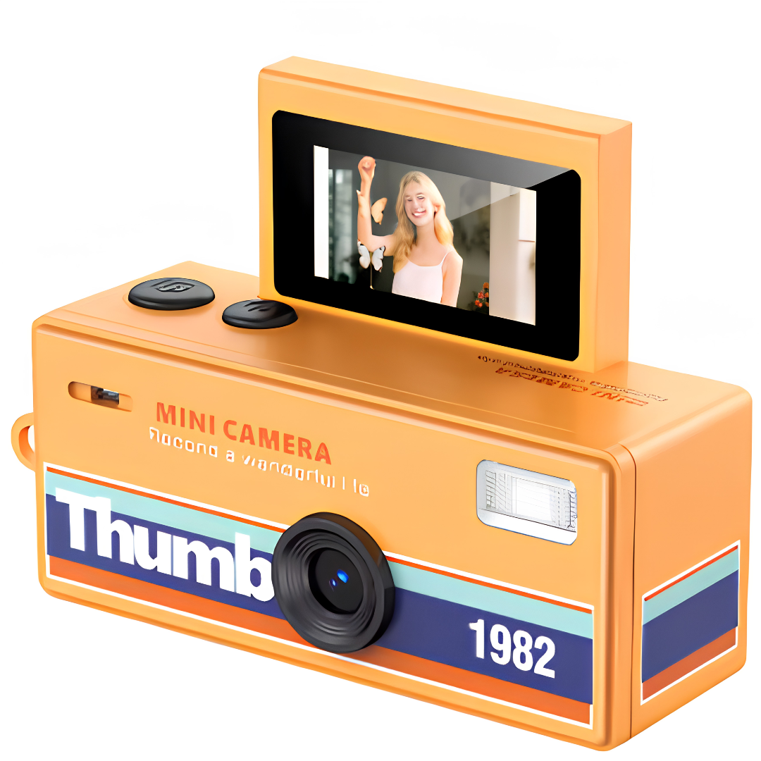 Mini Cámara Retro Portátil HD + 16GB de Memoria