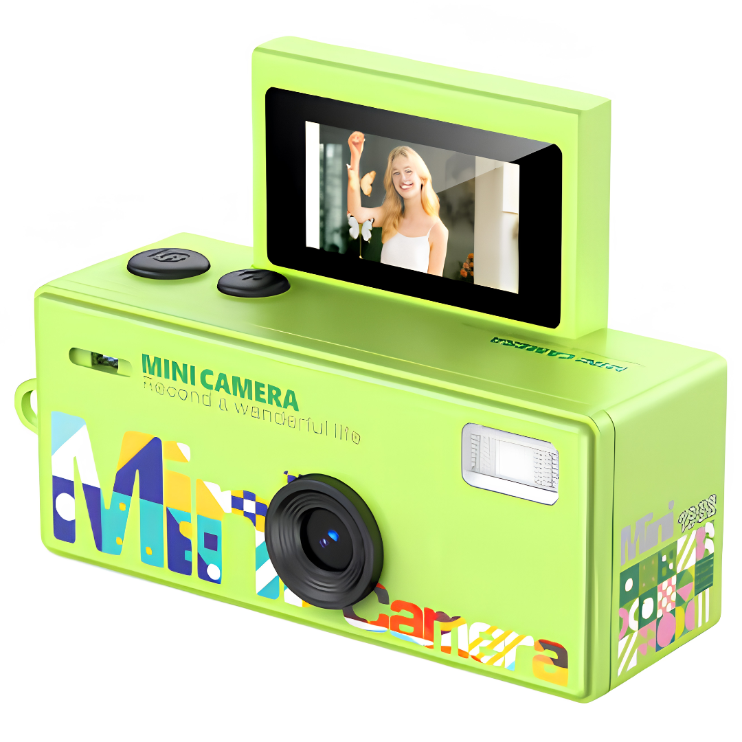 Mini Cámara Retro Portátil HD + 16GB de Memoria