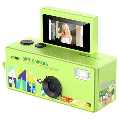 Mini Cámara Retro Portátil HD + 16GB de Memoria