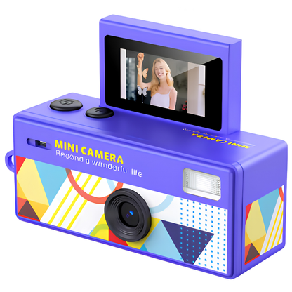 Mini Cámara Retro Portátil HD + 16GB de Memoria